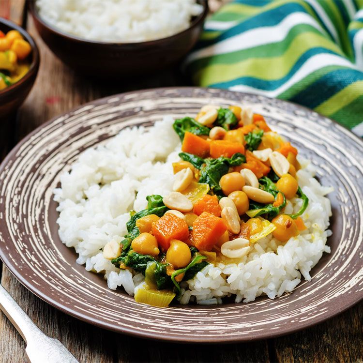 Arroz con espinacas y garbanzos Arroz con espinacas y garbanzos