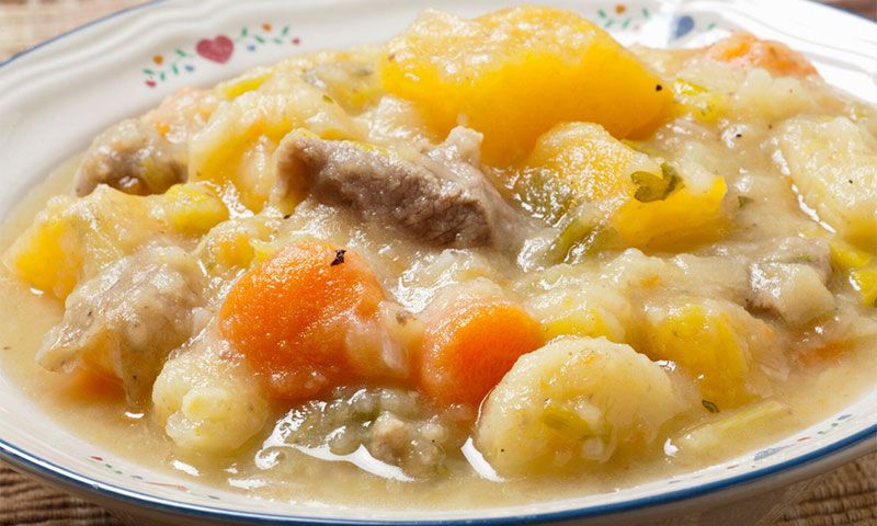 'Lamb cawl' (guiso de cordero)