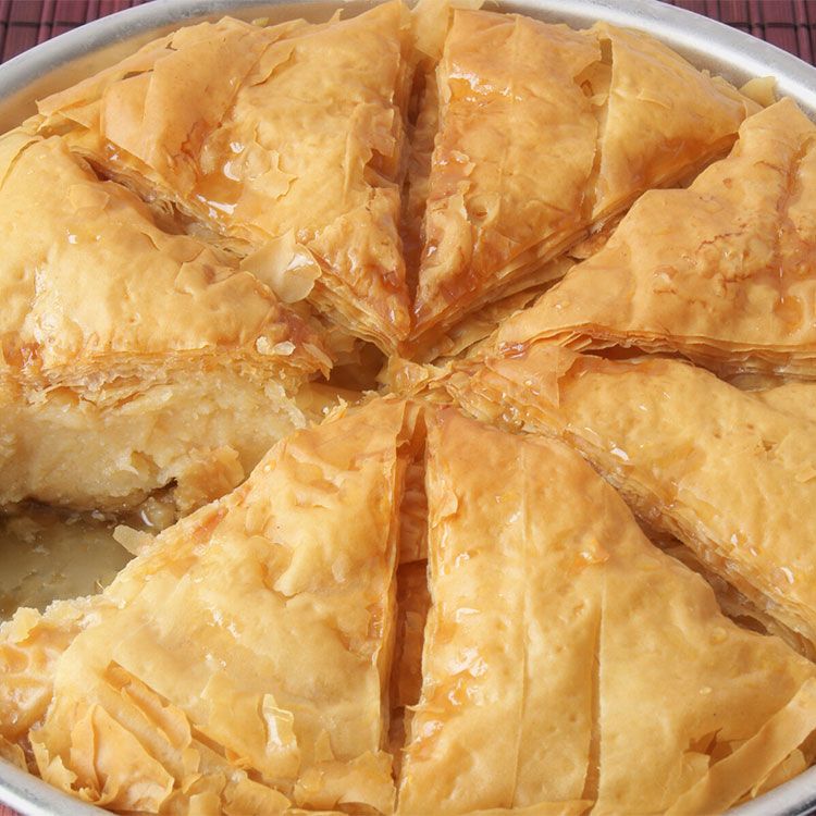 'Galaktoboureko' (pastel de leche griego) 'Galaktoboureko' (pastel de leche griego)