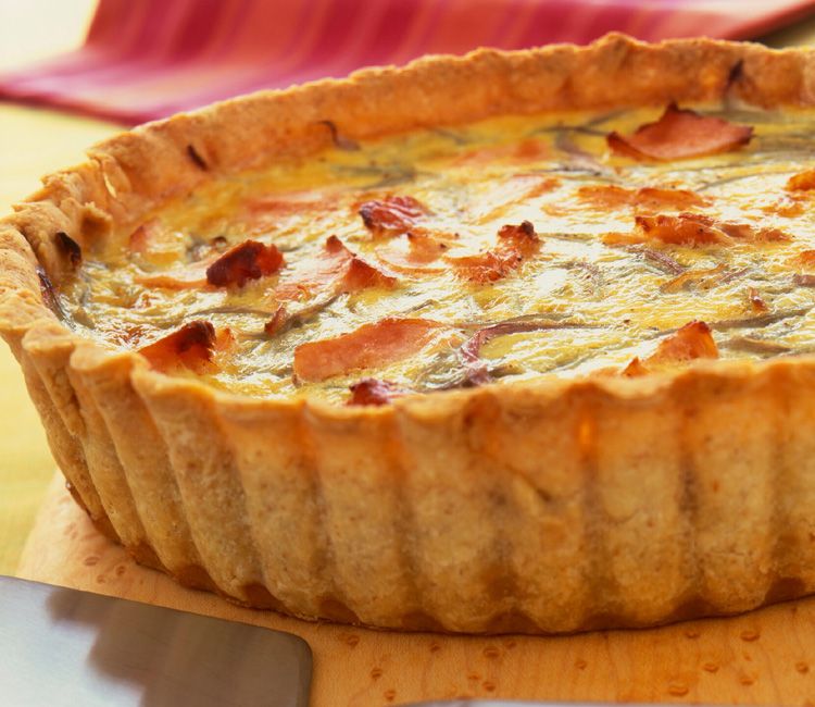 Tarta de salmón y masa quebrada Tarta de salmón y masa quebrada