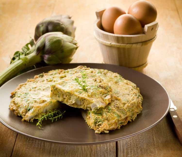 Tortilla de alcachofas Tortilla de alcachofas