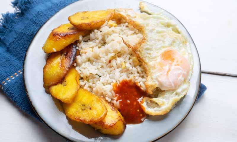 Arroz a la cubana