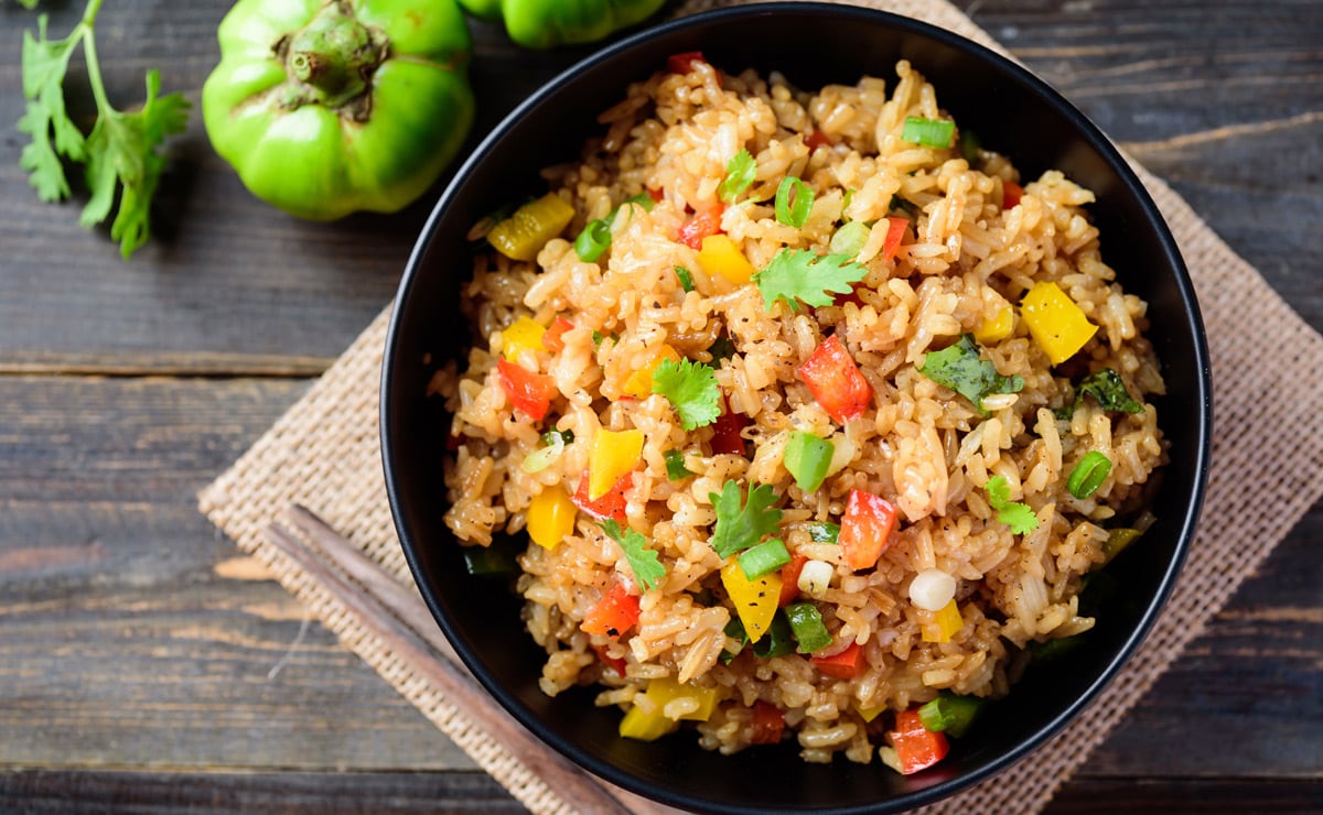 Cocina fácil y sana: arroz salteado con verduras