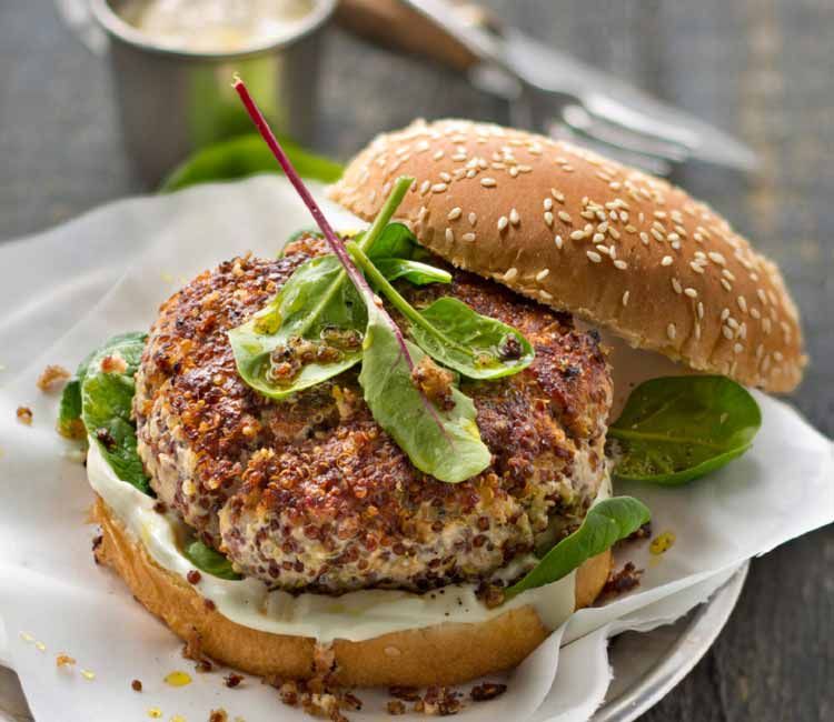 Hamburguesa de ternera con quinoa Hamburguesa de ternera con quinoa