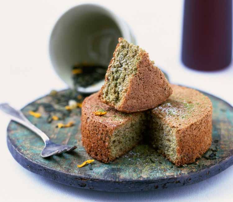 Bizcocho de té verde Bizcocho de té verde