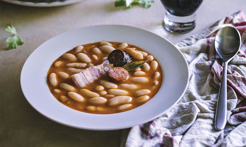Fabada asturiana en olla exprés
