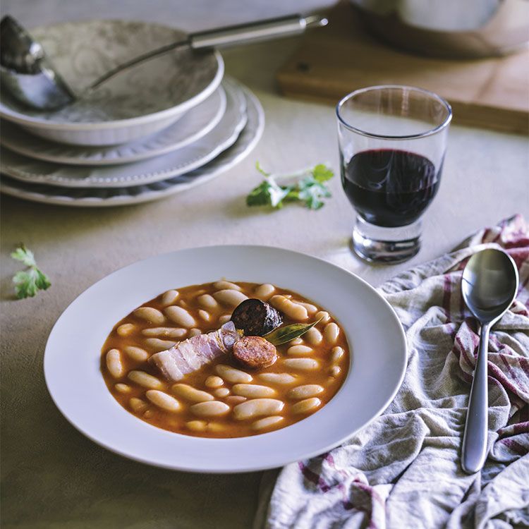 Fabada asturiana en olla exprés Fabada asturiana en olla exprés