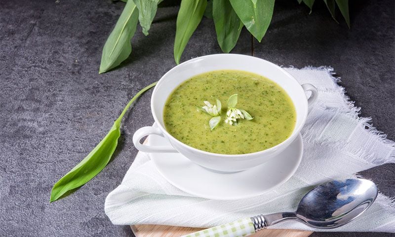 Crema de ajos tiernos