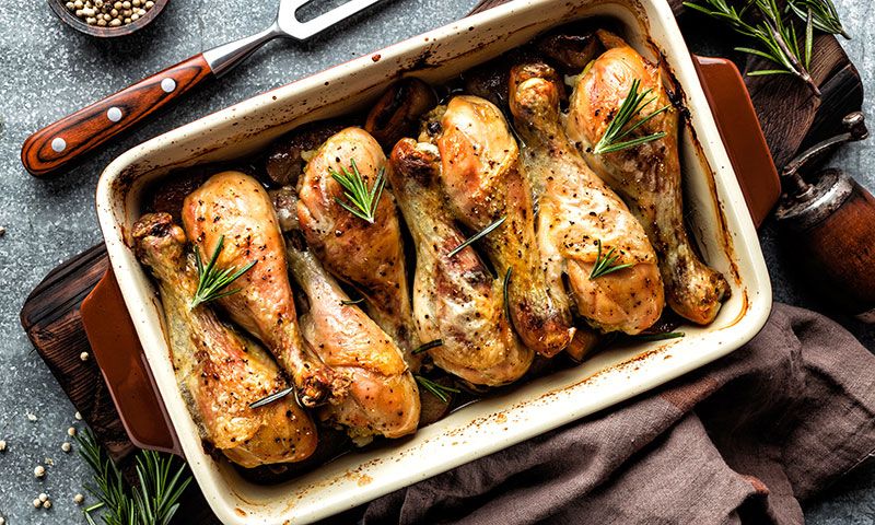 Receta fácil y rápida de jamoncitos de pollo al horno