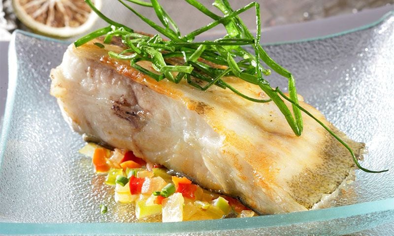 Rodaballo con verduras