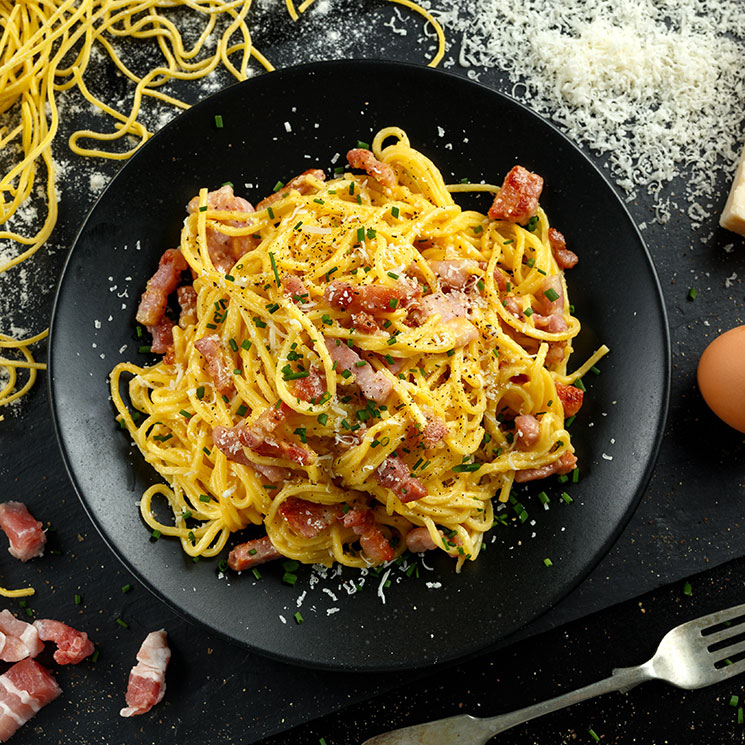 Espaguetis a la carbonara
