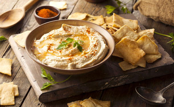 'Dip' de hummus de garbanzos 'Dip' de hummus de garbanzos