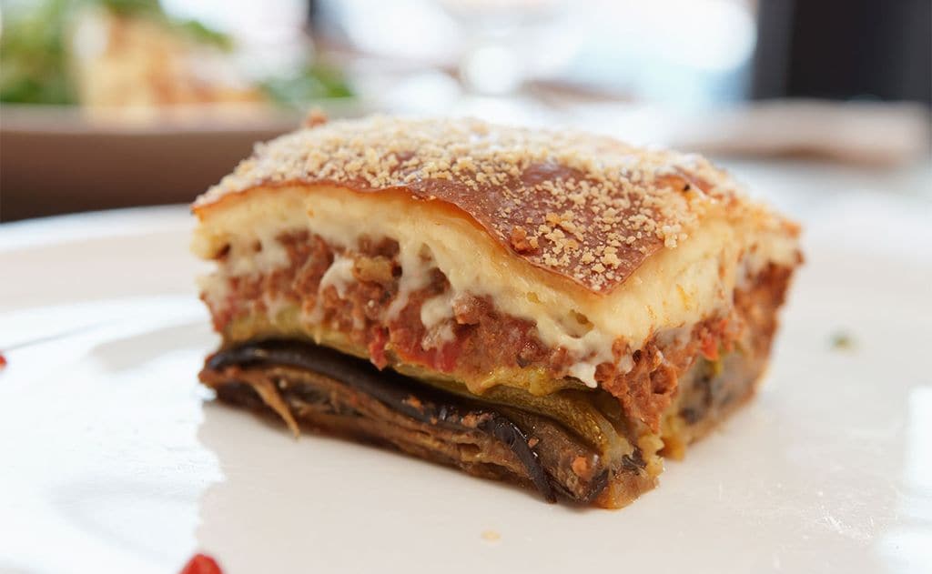 Musaka de berenjenas y pollo