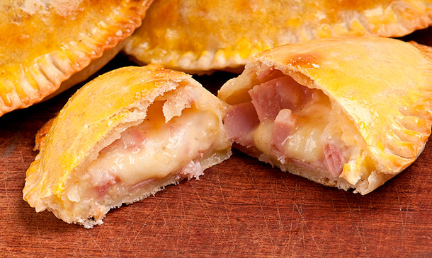 Empanadillas al horno de jamón York y queso Empanadillas al horno de jamón York y queso
