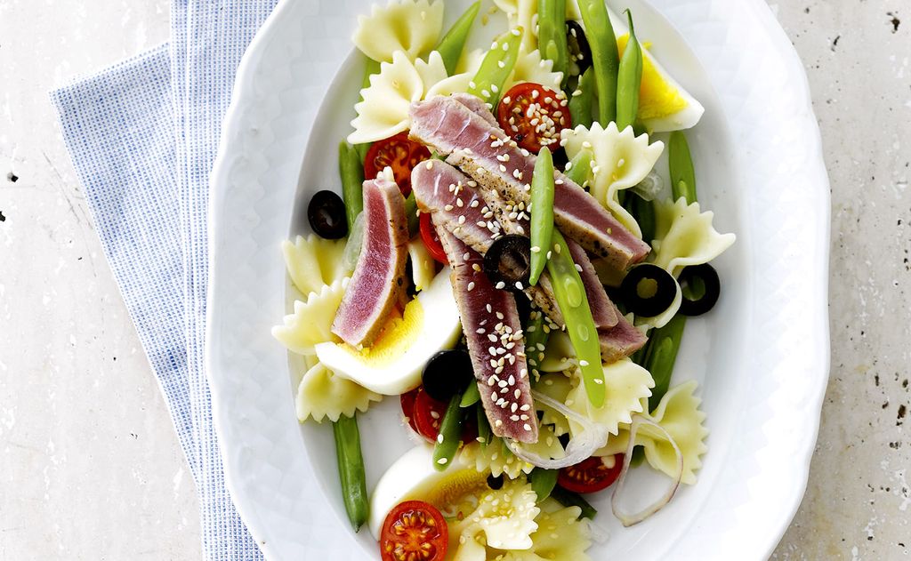 Ensalada de atún y pasta ‘farfalle’