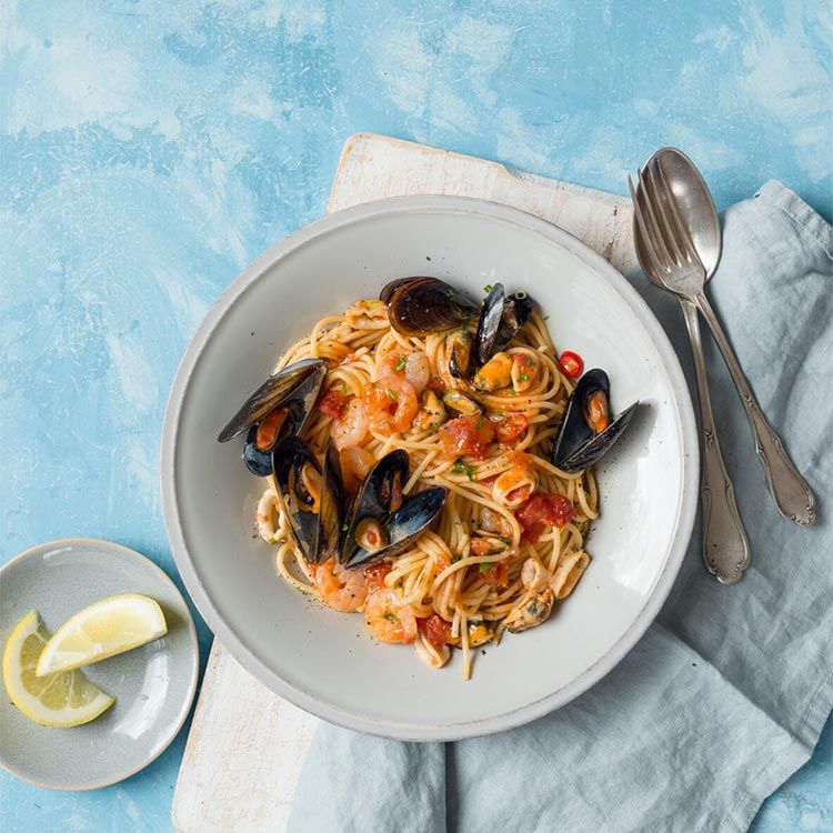 Espaguetis 'frutti di mare' Espaguetis 'frutti di mare'