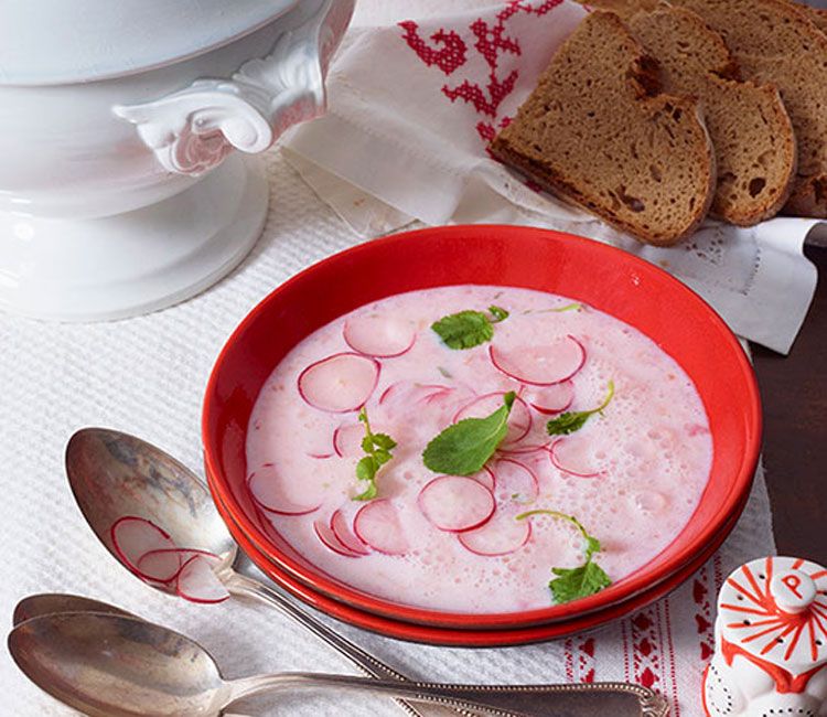 Sopa ligera de rábanos Sopa ligera de rábanos