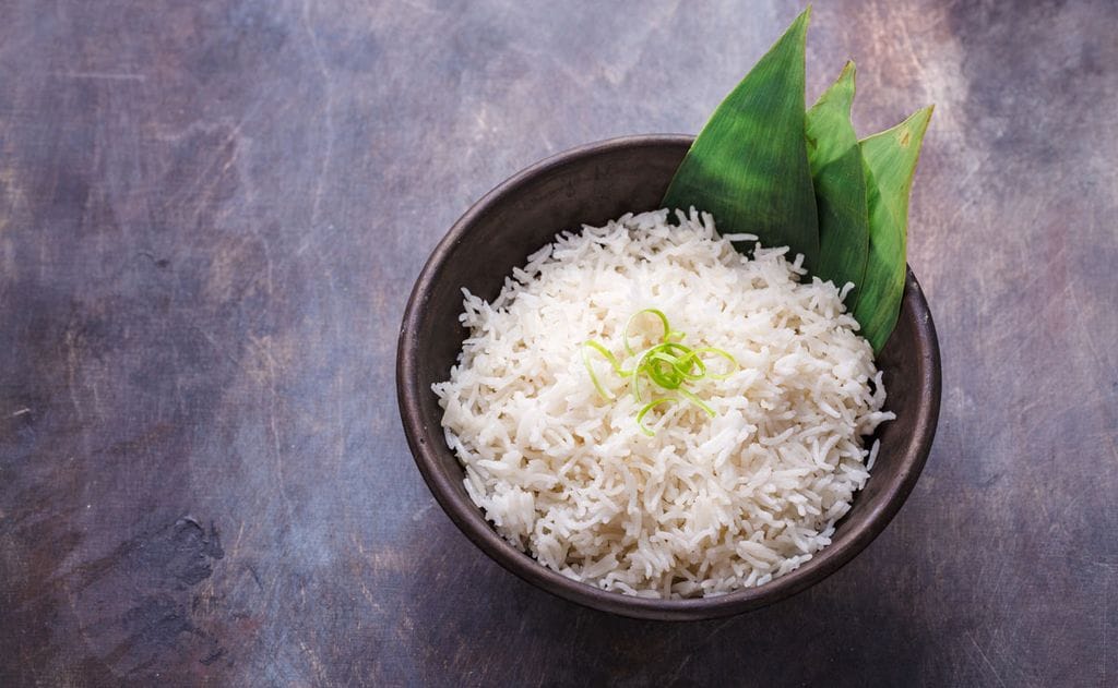 Arroz basmati con leche de coco