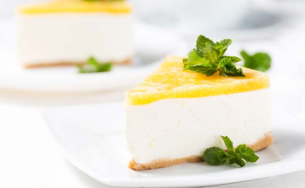 Tarta de queso con limón