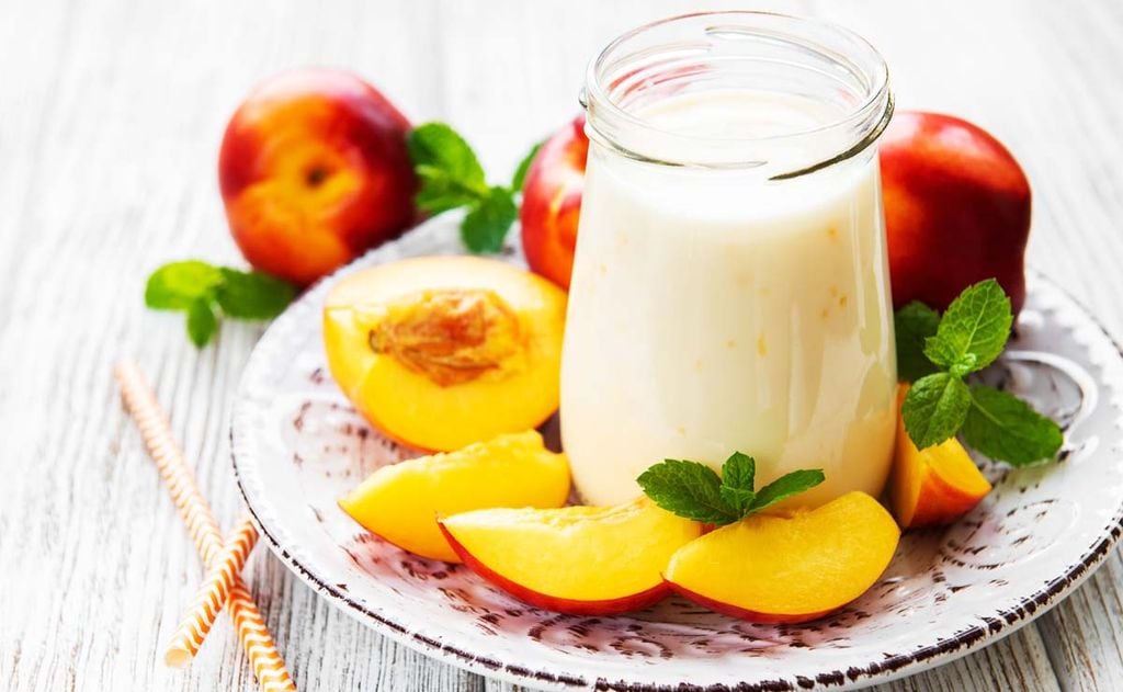Yogur de nectarina