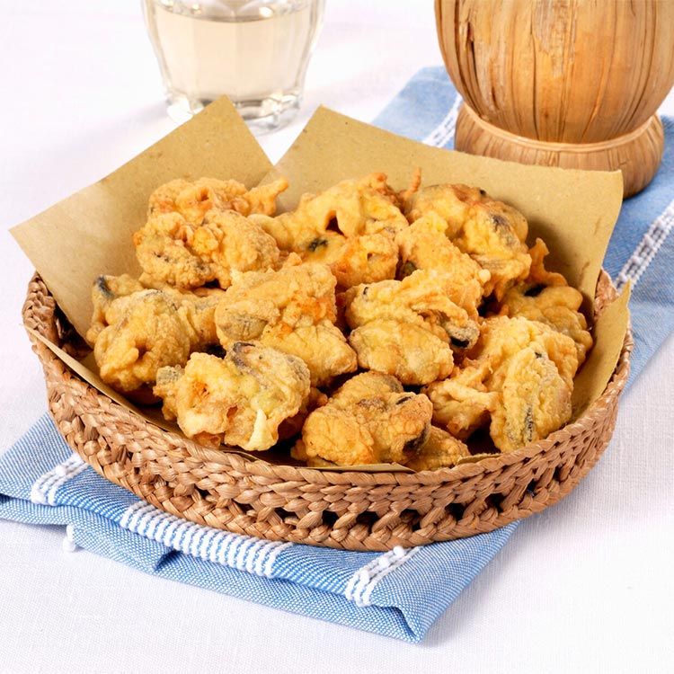Mejillones en tempura Mejillones en tempura