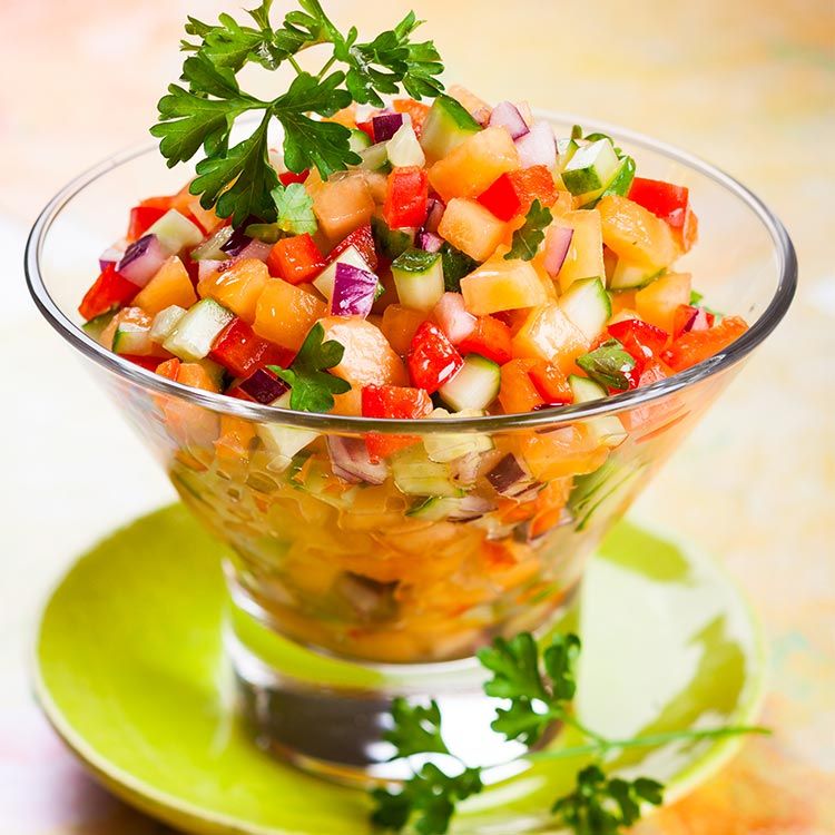 Picadillo de melón y verduras Picadillo de melón y verduras