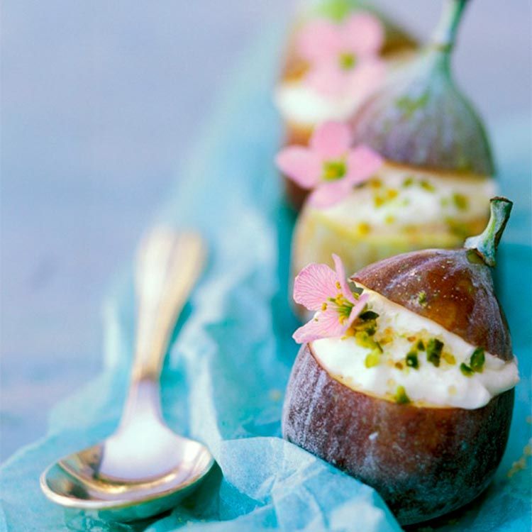Higos rellenos de queso y pistacho Higos rellenos de queso y pistacho