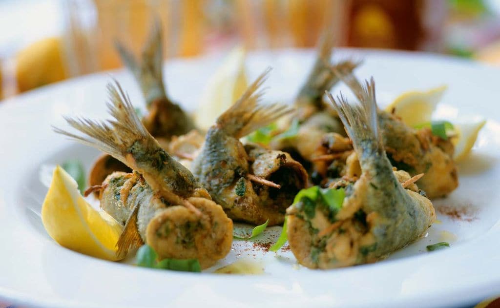 Sardinas fritas con 'chermoula'