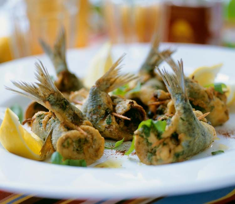 Sardinas fritas con 'chermoula' Sardinas fritas con 'chermoula'