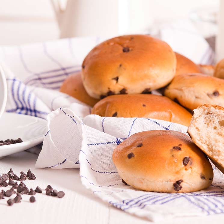 'Brioches' con pepitas de chocolate