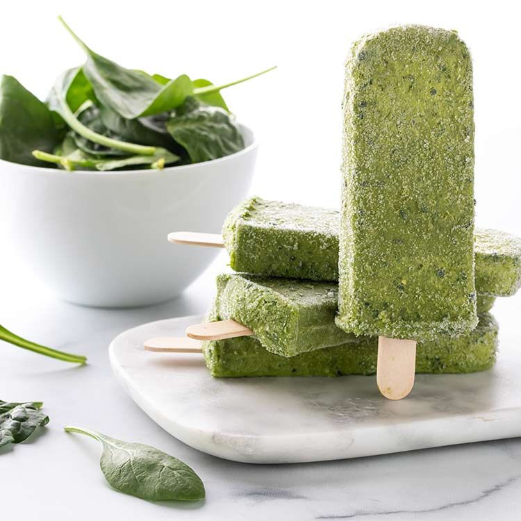 Polos de aguacate y espinacas Polos de aguacate y espinacas