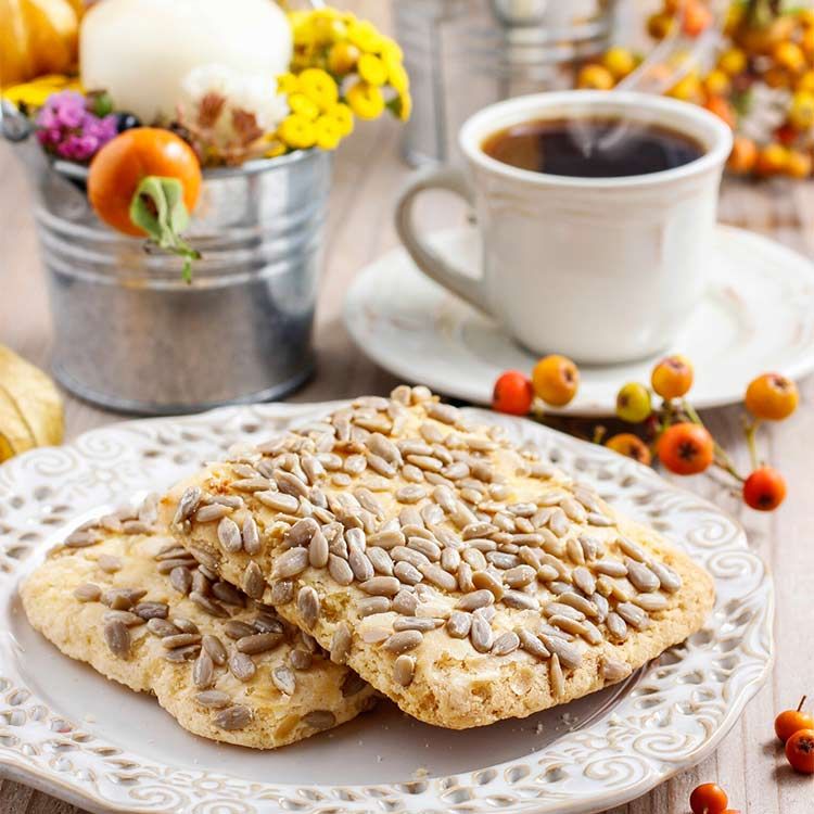 Galletas 'flapkacks' de avena y pipas Galletas 'flapkacks' de avena y pipas