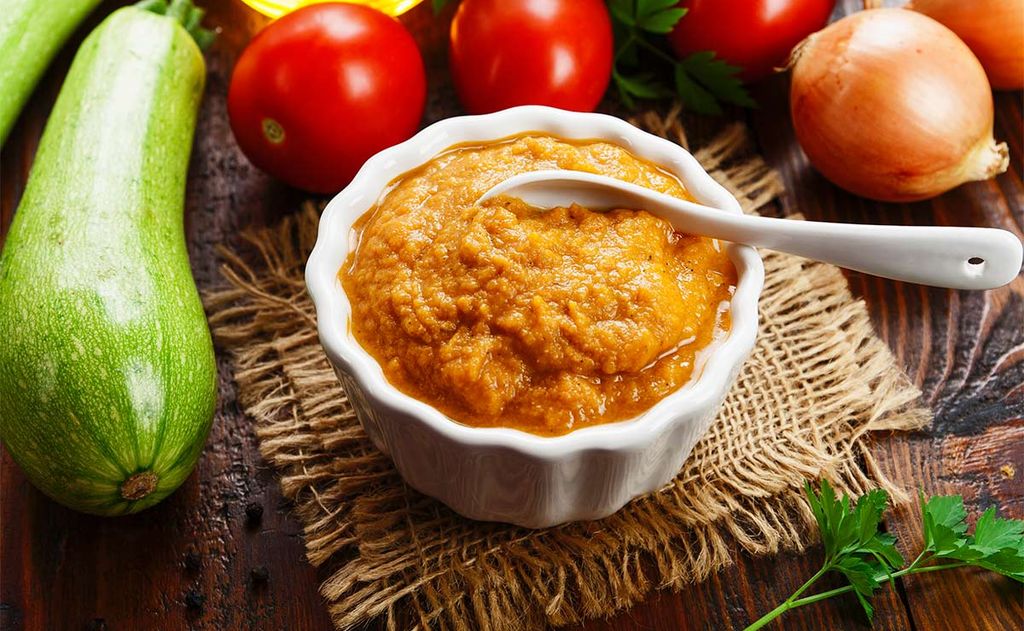 Puré de verduras como guarnición