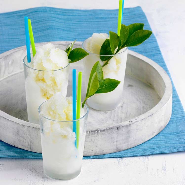 Sorbete de limón al cava Sorbete de limón al cava