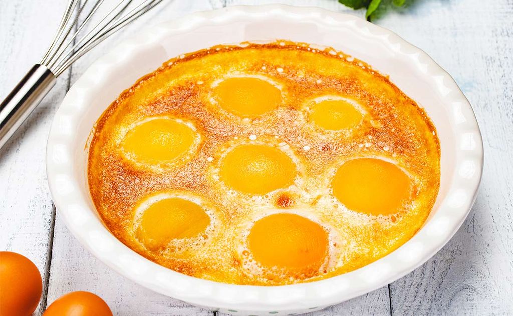 'Clafoutis' de melocotón