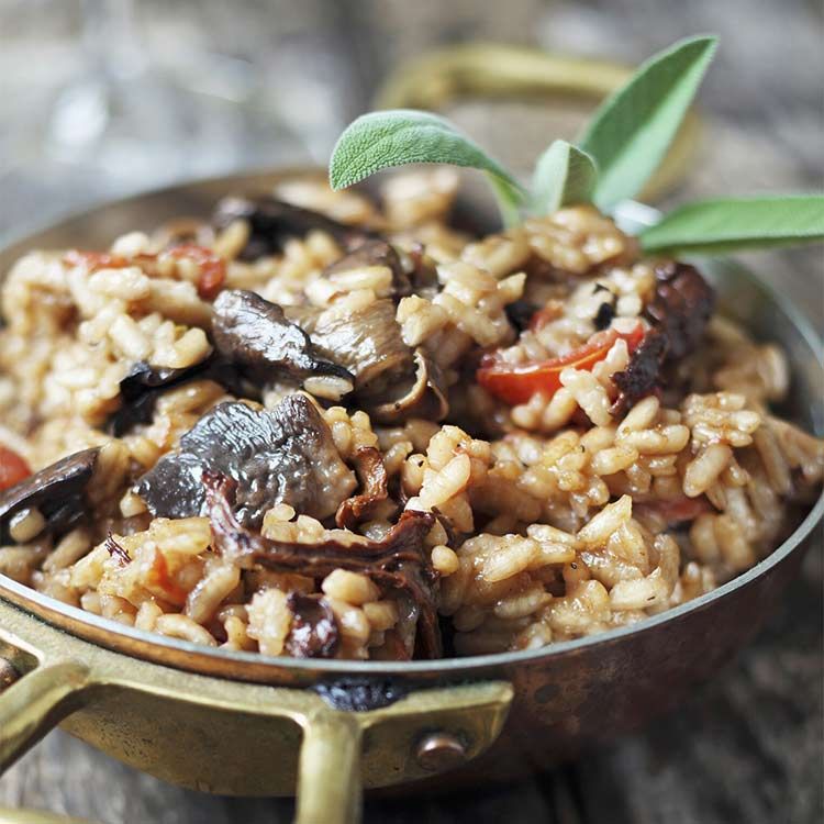 Arroz con setas y tomate Arroz con setas y tomate