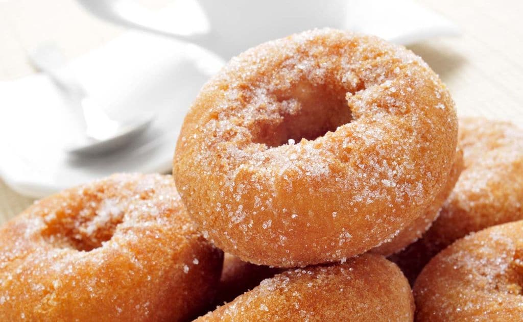 Rosquillas fritas con aroma de vainilla