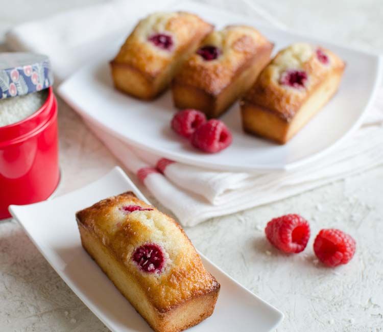 'Financiers' de frambuesa