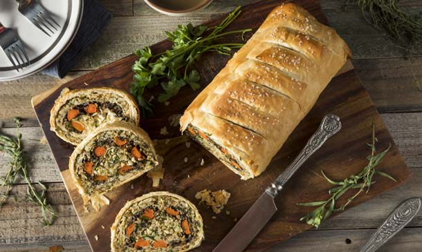 Wellington vegano de verduras y frutos secos, una opción más saludable para ests fiestas Wellington vegano de verduras y frutos secos, una opción más saludable para ests fiestas