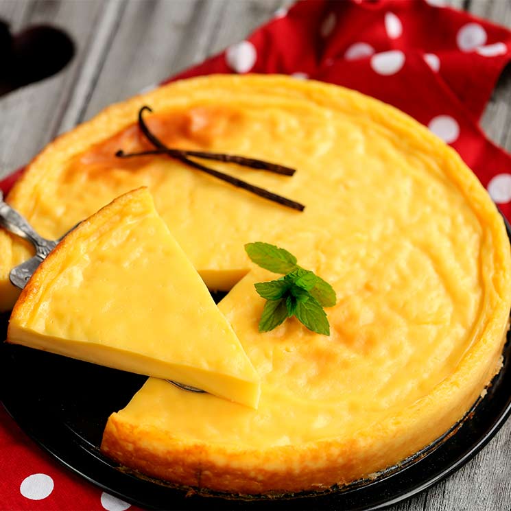 Tarta-flan de vainilla