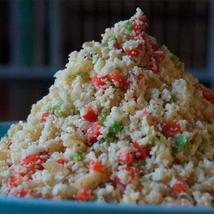 Arroz de coliflor con verduras