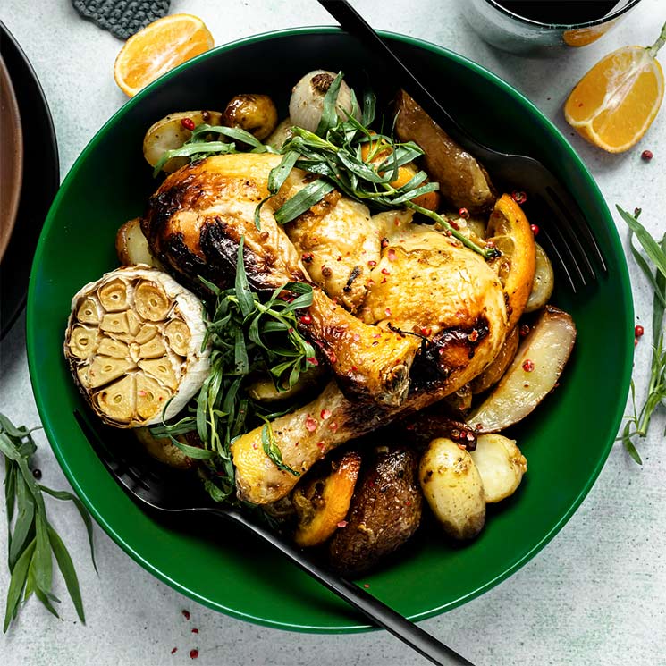 Muslos de pollo al limón