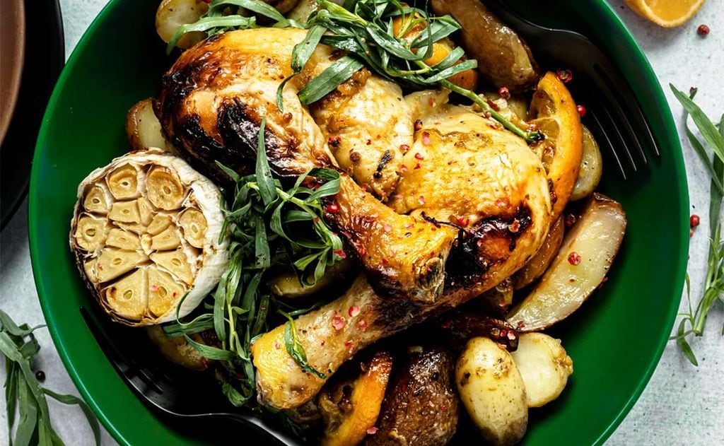 Muslos de pollo al limón