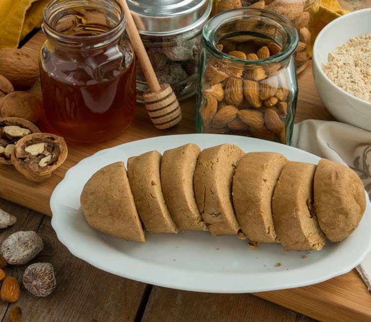 Gofio con miel y frutos secos