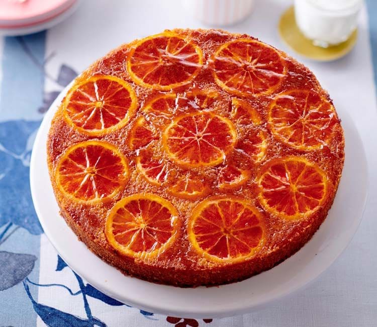 Tarta de naranja sanguina