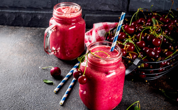 'Smoothie' de cerezas y manzana