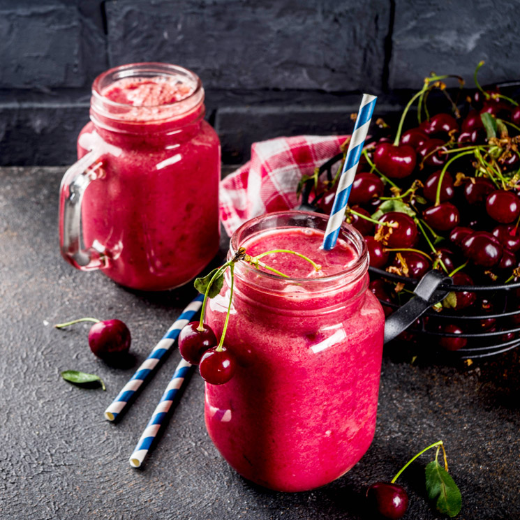 'Smoothie' de cerezas y manzana
