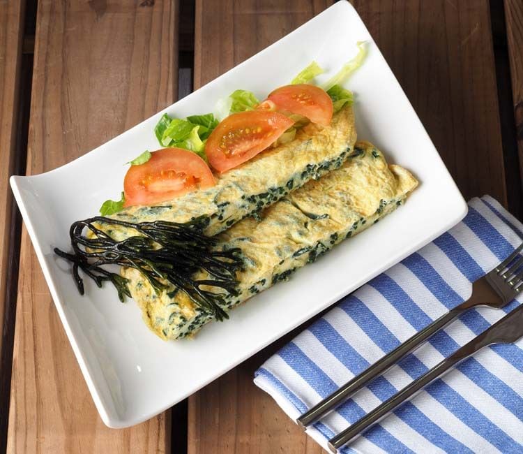 Tortilla de algas 'codium'