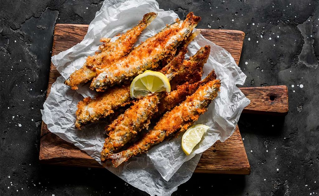 Sardinas empanadas al pimentón