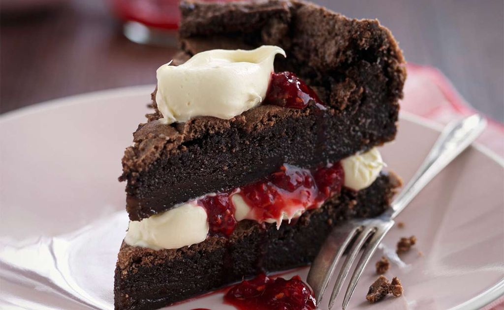 'Victoria sponge cake' de chocolate